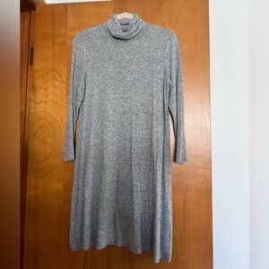 American Eagle Outfitters Gray Long Sleeve Dress